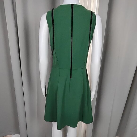 Cynthia Rowley Fully Lined Green Sleeveless Midi Dress Size Medium - Picture 4 of 10